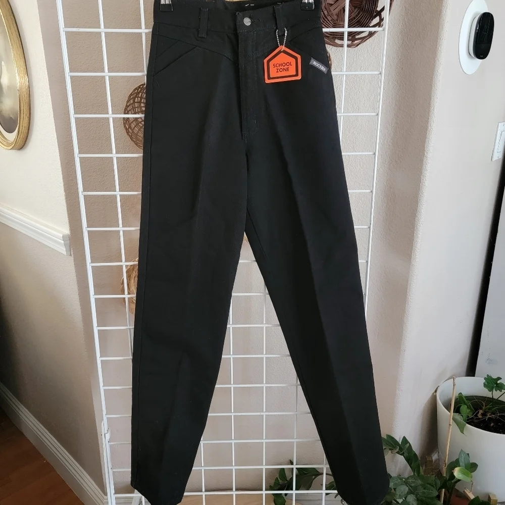 Girls Black Geo Western Rockies Sz 14